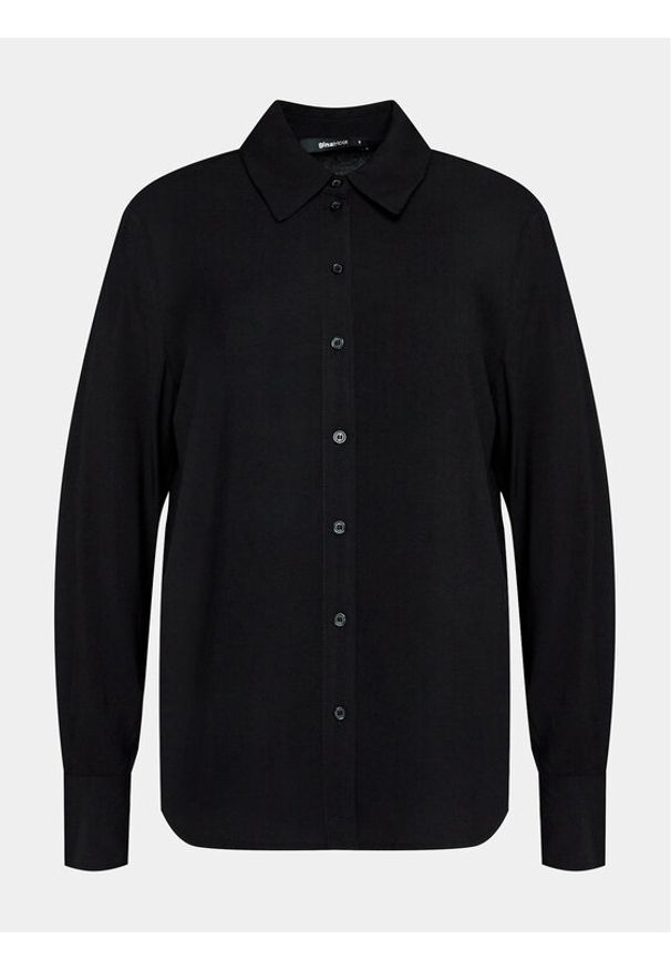 Gina Tricot Koszula 19697 Czarny Regular Fit. Kolor: czarny. Materiał: wiskoza