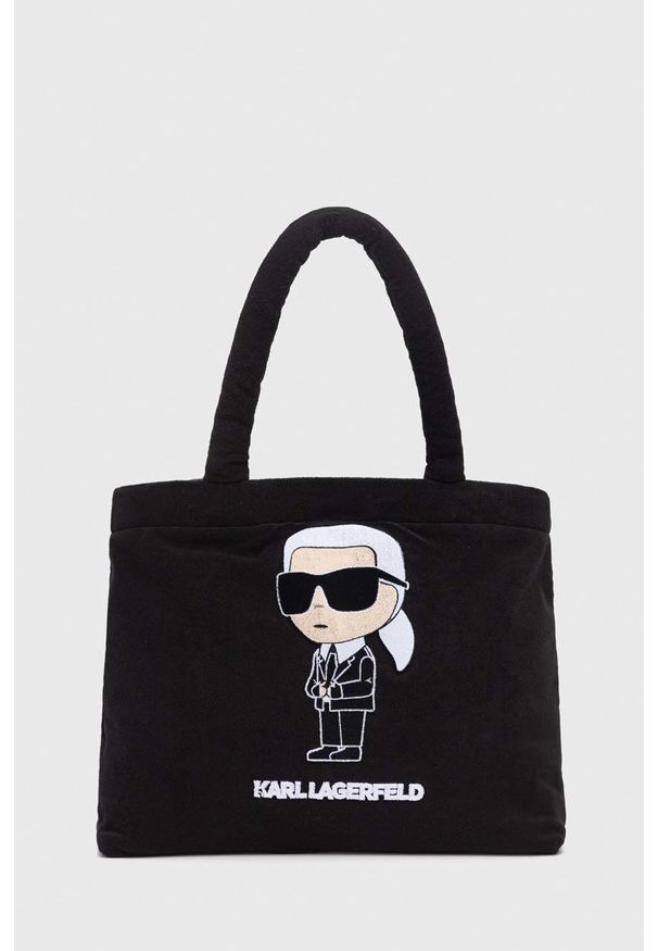 Karl Lagerfeld torebka kolor czarny. Kolor: czarny
