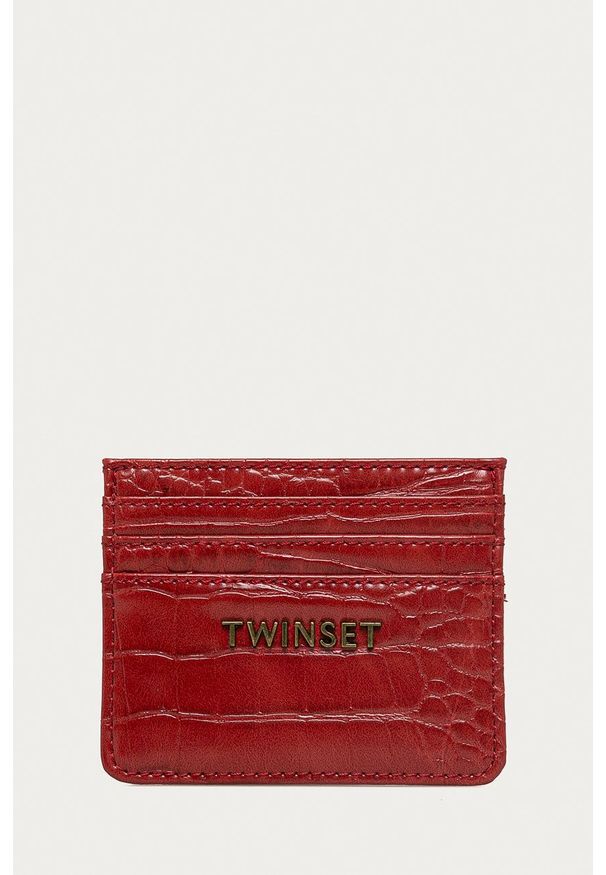 TwinSet - Twinset - Portfel. Kolor: czerwony