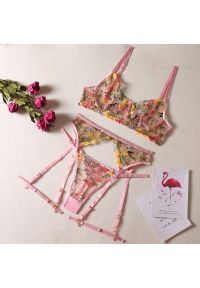 Intica - Bielizna damska z haftem na romantyczne wieczory Euron. Kolor: wielokolorowy. Materiał: materiał. Wzór: haft