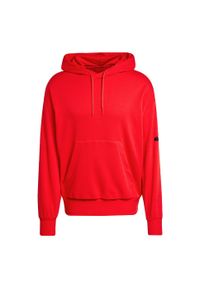Adidas - Bluza z kapturem Essentials Loose-Fit 3 Bar Logo French Terry. Typ kołnierza: kaptur. Kolor: czerwony, wielokolorowy, czarny. Materiał: materiał