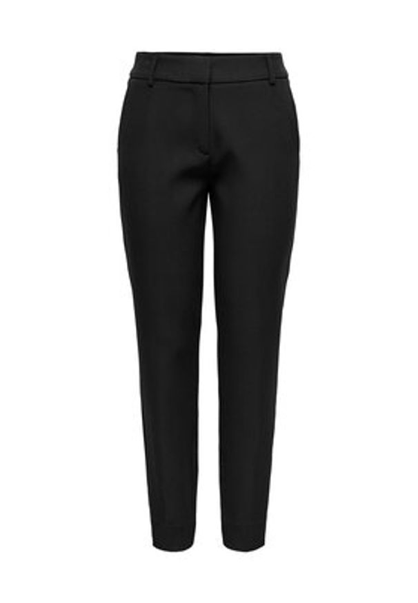only - ONLY Chinosy Veronica 15291514 Czarny Slim Fit. Kolor: czarny. Materiał: syntetyk