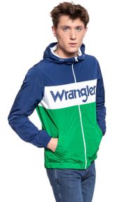 Wrangler - KURTKA WRANGLER WALLY WINDBREAKER BLUE DEPTHS W4707V9JY. Kolor: zielony