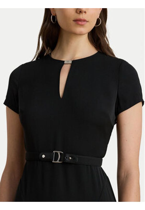 Lauren Ralph Lauren - LAUREN RALPH LAUREN Sukienka koktajlowa 200973369002 Czarny Flare Fit. Kolor: czarny. Materiał: syntetyk. Styl: wizytowy