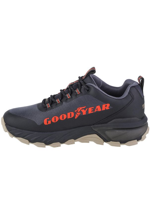 skechers - Buty do chodzenia męskie Skechers Max Protect Fast Track. Kolor: wielokolorowy. Materiał: materiał, syntetyk. Szerokość cholewki: normalna. Sport: turystyka piesza