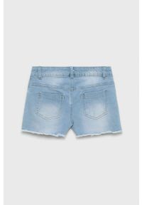 BIRBA&TRYBEYOND - Birba&Trybeyond szorty jeansowe dziecięce z aplikacją regulowana talia. Okazja: na co dzień. Stan: podwyższony. Kolor: niebieski. Materiał: jeans. Wzór: aplikacja. Styl: casual #2