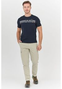 Aeronautica Militare - AERONAUTICA MILITARE Beżowe spodnie męskie. Kolor: beżowy. Materiał: bawełna #4