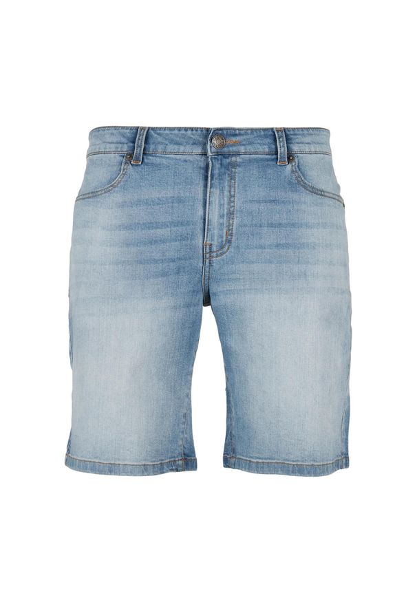 Urban Classics - Męskie Spodenki Jeansowe O Luźnym Kroju. Kolor: niebieski. Materiał: jeans. Sport: turystyka piesza