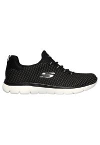 skechers - Buty Skechers Summits - Bright Bezel W 149204/BKSL czarne. Zapięcie: bez zapięcia. Kolor: czarny. Materiał: materiał, satyna, tkanina, dzianina. Szerokość cholewki: normalna. Wzór: gładki #3