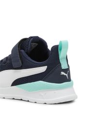 Puma - Dziecięce buty sportowe Anzarun Lite PUMA Club Navy White Mint Blue Green. Kolor: biały, zielony, wielokolorowy, niebieski