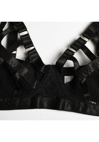 Intica - Komplet bielizny z pasem i podwiązkami elegancki design Palaghia. Kolor: fioletowy. Materiał: materiał #5