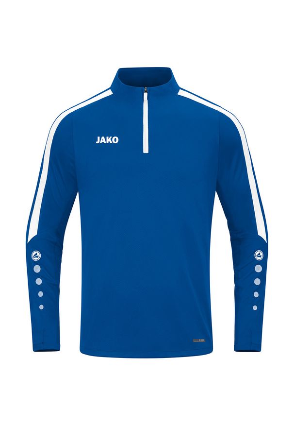 Dziecięca bluza dresowa zapinana na zamek Jako Power. Kolor: niebieski. Materiał: dresówka