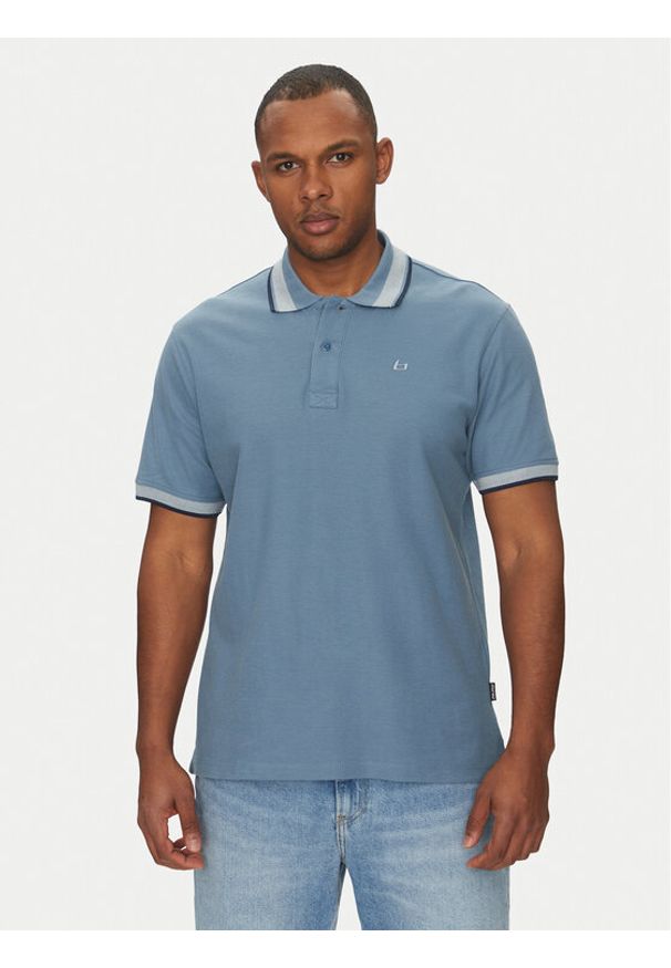 Blend Polo 20717916 Niebieski Regular Fit. Typ kołnierza: polo. Kolor: niebieski. Materiał: bawełna