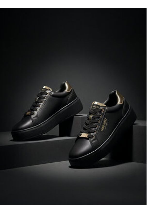 Nine West Sneakersy CEO-ALIA-01 Czarny. Kolor: czarny. Materiał: syntetyk, materiał