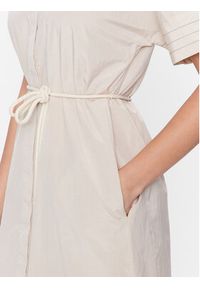 PESERICO - Peserico Sukienka koszulowa S02136A Beżowy Regular Fit. Kolor: beżowy. Materiał: bawełna, syntetyk. Typ sukienki: koszulowe #3