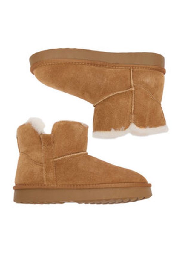 Lasocki Śniegowce CEO-HJF241211-5 Beżowy. Kolor: beżowy. Materiał: skóra, zamsz