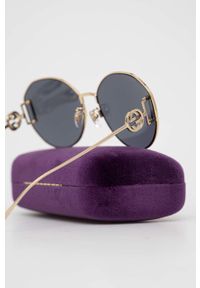 Gucci okulary przeciwsłoneczne GG1206SA damskie kolor czarny. Kształt: okrągłe. Kolor: czarny #5