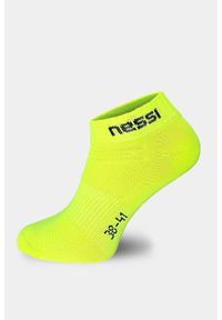NESSI SPORTSWEAR - Skarpety stopki bezszwowe Unisex Nessi Sportswear Road S Oddychające. Kolor: żółty. Sport: bieganie