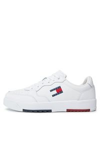 Tommy Jeans Sneakersy Retro Ess EM0EM01397 Biały. Kolor: biały. Materiał: skóra