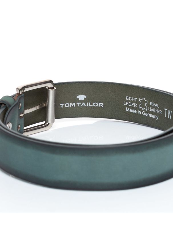 Tom Tailor - TOM TAILOR PASEK SKÓRZANY SOPO-TT376 467 40mm Ledergürtel RO2689. Materiał: skóra. Wzór: paski. Styl: klasyczny