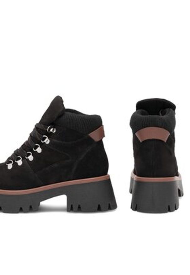 Lasocki Trzewiki RST-HOBBY-01 Czarny. Kolor: czarny. Materiał: nubuk, skóra