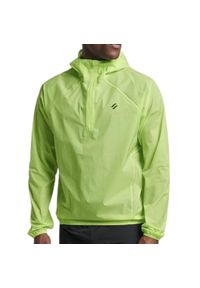 Kurtka treningowa męska Superdry Run Lw Waterproff Shell. Kolor: żółty. Materiał: poliamid. Sport: bieganie #1