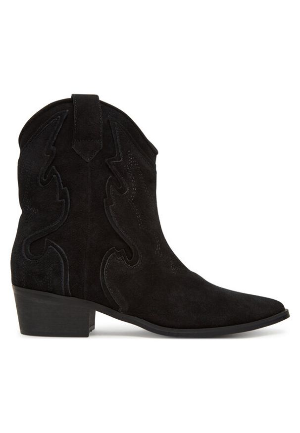 DeeZee Botki 3523-9 Czarny. Kolor: czarny. Materiał: materiał