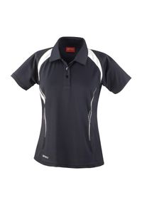 SPIRO - Damska Koszulka Polo Team Spirit. Typ kołnierza: polo. Kolor: czarny, wielokolorowy, biały #1