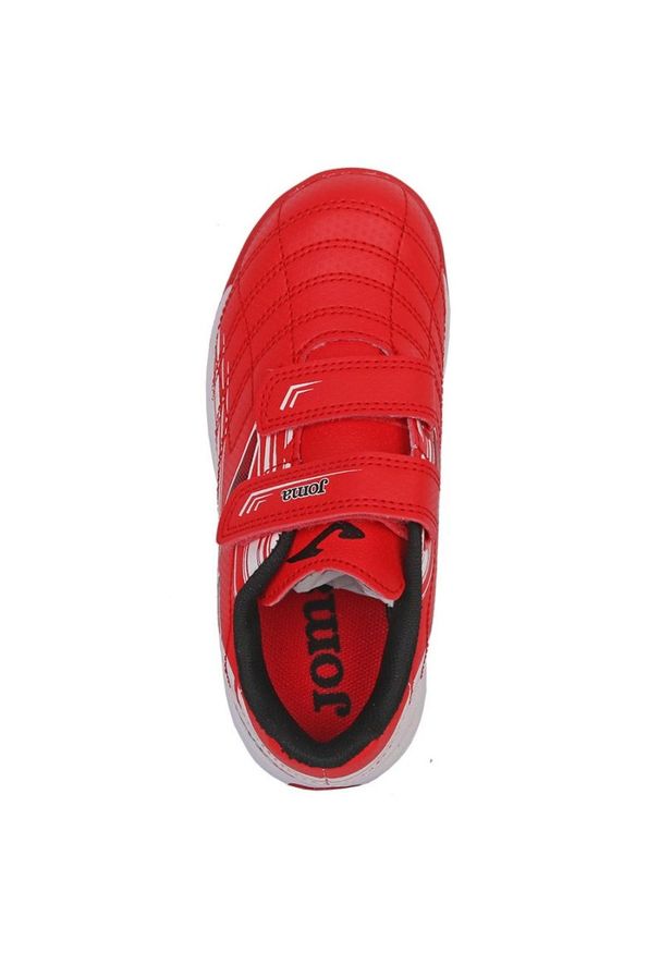 Buty piłkarskie Joma XPander 2206 In Jr XPJS2206INV białe czerwone pomarańcze i czerwienie. Zapięcie: rzepy. Kolor: biały, wielokolorowy, czerwony. Materiał: syntetyk, materiał. Szerokość cholewki: normalna. Sport: piłka nożna