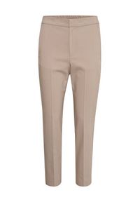 InWear Spodnie materiałowe Zella 30105579 Beżowy Regular Fit. Kolor: beżowy. Materiał: bawełna