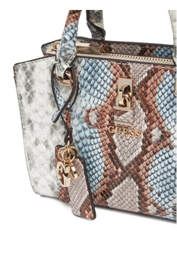 Guess Torebka Queensland Mini HWKG96 55760 Kolorowy. Wzór: kolorowy. Materiał: skórzane