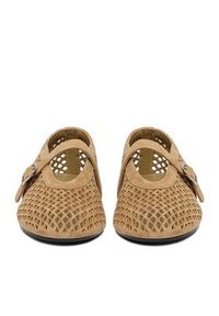 Badura Baleriny EO-AISHA-LT516-207 Beżowy ciemny. Kolor: beżowy. Materiał: skóra, zamsz #3