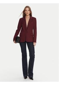Guess Marynarka W5BN66 KCMU2 Bordowy Regular Fit. Kolor: czerwony. Materiał: wiskoza