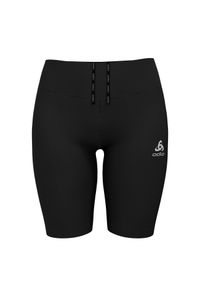 Legginsy krótkie do biegania damskie Odlo ESSENTIAL. Kolor: czarny. Długość: krótkie