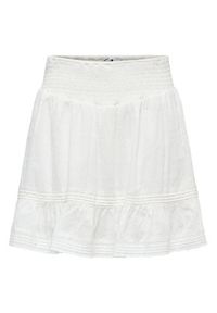only - ONLY Spódnica mini Katti 15376205 Biały Regular Fit. Kolor: biały. Materiał: bawełna #4