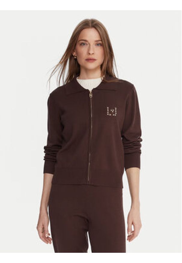 Liu Jo Sport Dres TF5249 MS63L Brązowy Regular Fit. Kolor: brązowy. Materiał: syntetyk