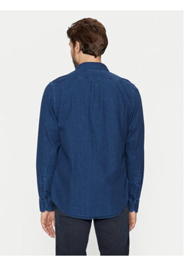Lee Koszula jeansowa Leesure 112355712 Niebieski Regular Fit. Kolor: niebieski. Materiał: bawełna