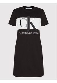 Calvin Klein Jeans Sukienka codzienna J20J218862 Czarny Regular Fit. Okazja: na co dzień. Kolor: czarny. Materiał: bawełna. Typ sukienki: proste. Styl: casual #3