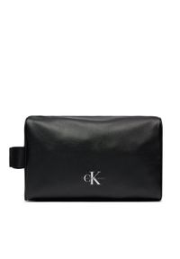 Calvin Klein Jeans Kosmetyczka Monogram Soft Washbag K50K511443 Czarny. Kolor: czarny. Materiał: skóra #1