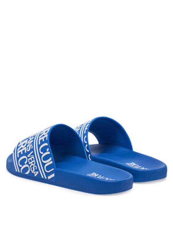 Versace Jeans Couture Klapki 78YA3SQ1 Niebieski. Kolor: niebieski