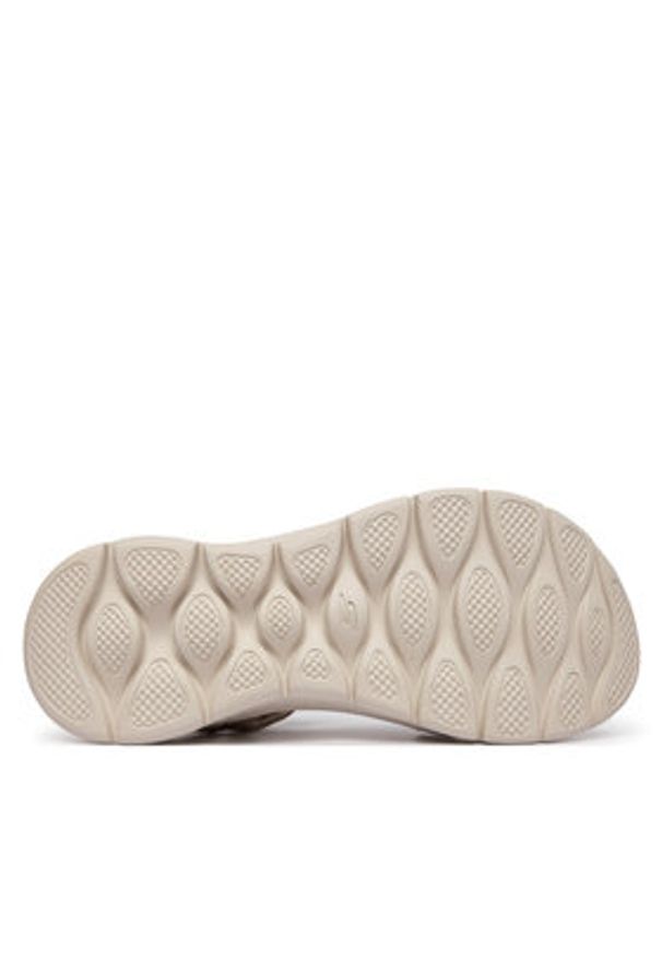 skechers - Skechers Sandały GO WALK FLEX SANDAL 141451/TPE Beżowy. Kolor: beżowy. Materiał: materiał