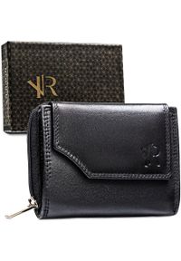 ROVICKY - Portfel skórzany Rovicky [DH] 1509-GOAN czarny. Kolor: czarny. Materiał: skóra #1