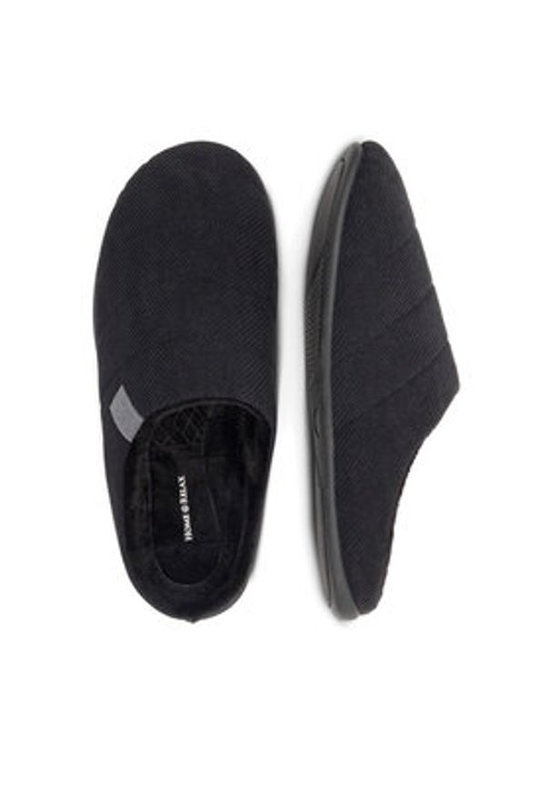 Home & Relax Kapcie P3056501 Czarny. Kolor: czarny. Materiał: materiał