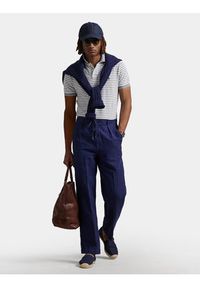 Polo Ralph Lauren Polo 710974596001 Niebieski Custom Slim Fit. Typ kołnierza: polo. Kolor: niebieski. Materiał: bawełna #5