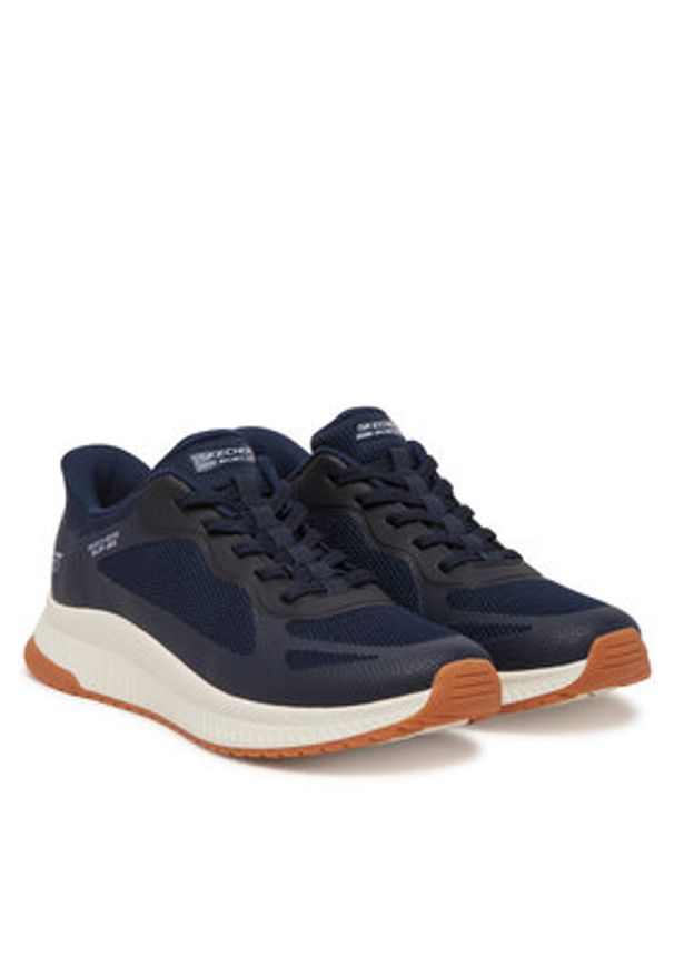 skechers - Skechers Sneakersy Bobs Squad 4-Staple Look 117624/NVY Granatowy. Kolor: niebieski. Materiał: materiał