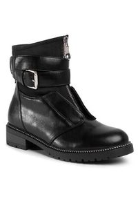 DeeZee Botki WS5169-01 Czarny. Kolor: czarny. Materiał: skóra #4
