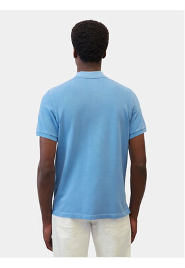 Marc O'Polo Polo M22 2496 53190 Niebieski Slim Fit. Typ kołnierza: polo. Kolor: niebieski. Materiał: bawełna