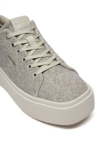 Calvin Klein Sneakersy Flatform Cup Lace Up W/Ml Felt HW0HW02325 Szary. Kolor: szary. Materiał: materiał #3