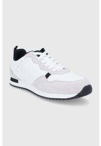 Sisley Buty kolor biały. Nosek buta: okrągły. Zapięcie: sznurówki. Kolor: biały. Materiał: guma #3