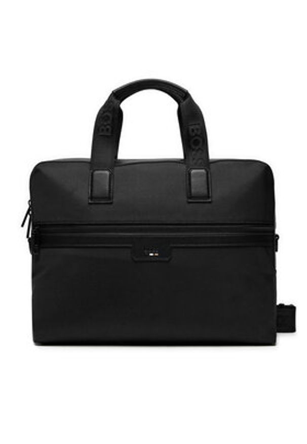 BOSS Torba na laptopa Ray 50536181 Czarny. Kolor: czarny. Materiał: materiał